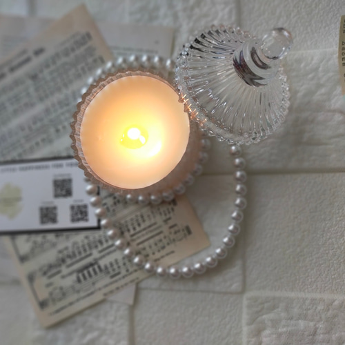 蓋付きグラスキャンドル【ソイワックス】 キャンドル・キャンドル