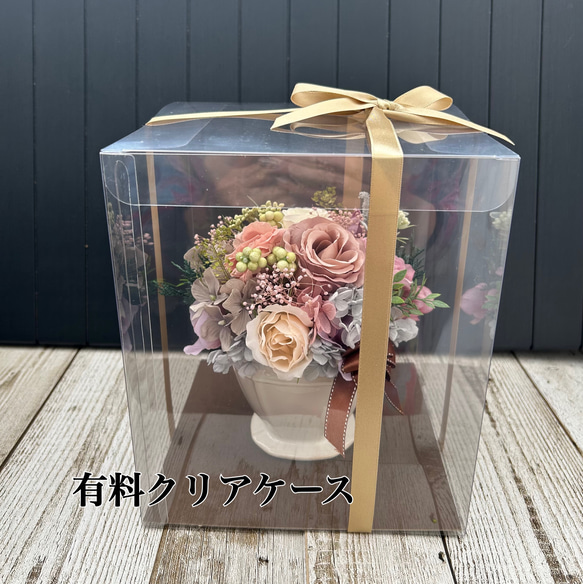 大人可愛いシャビーシックなバラのアレンジメント〜プリザーブドフラワー〜母の日ギフトやお誕生日御祝　敬老の日などに 10枚目の画像