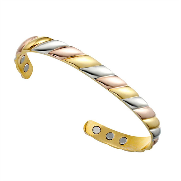 銅の磁気ブレスレット 指輪 リング 女性のためのスポーツジュエリー