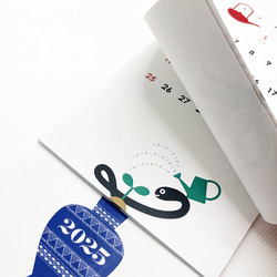 2025 縦長 壁掛けカレンダー／ハンガータイプ 5枚目の画像