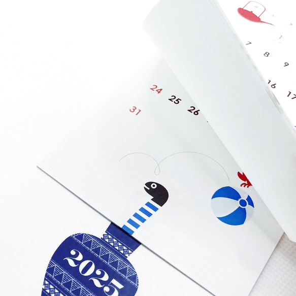 2025 縦長 壁掛けカレンダー／ハンガータイプ 7枚目の画像