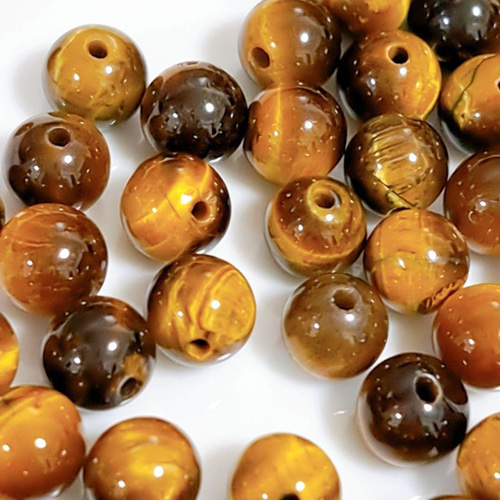 6mm/30個/天然石 タイガーアイ ビーズ 天然石 enisia 通販 18188471  