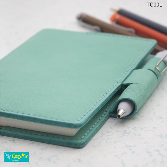 TC001 「ほぼ日手帳」A6カバー 本革・ミントグリーン 手帳カバー Cozy
