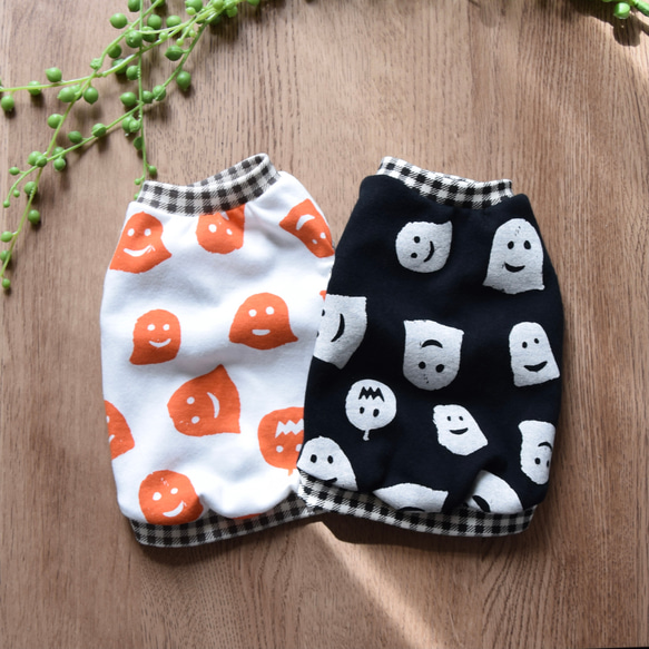 犬服 ハロウィンタンクトップ ゴースト ペット服・アクセサリー