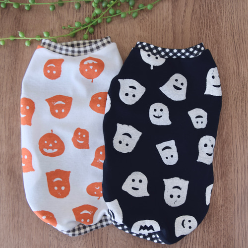犬服 ハロウィンタンクトップ ゴースト ペット服・アクセサリー cocaco