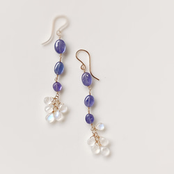 天然石＊1点のみ＊タンザナイトとホワイトラブラドライトの