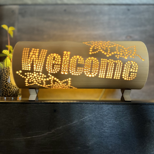 竹伝喜ーちくでんきー横置き型 ◇WELCOME蓮華◇ おしゃれな間接