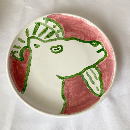 絵皿(S) 16cm マヨリカ焼き イタリア陶器 ヤギ PIA008 小皿 CERAMICHE