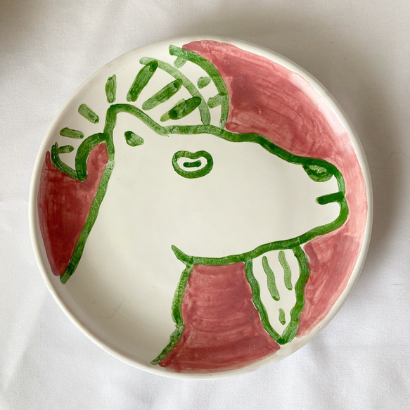 絵皿(S) 16cm マヨリカ焼き イタリア陶器 ヤギ PIA008 小皿 CERAMICHE