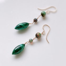 天然石＊1点のみ＊オレゴンサンストーンとブルームーンストーンの