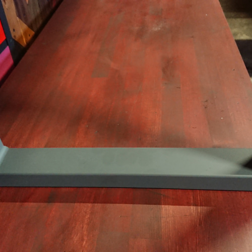 マットグレーでアイアンなお洒落ベンチ♪ 38×356×1832×400mm 組立式  