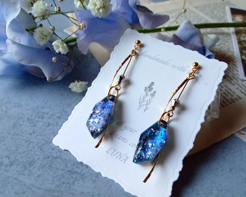 幻想的鉱石ピアス ピアス（スタッド・一粒） LUNA 通販 18189148