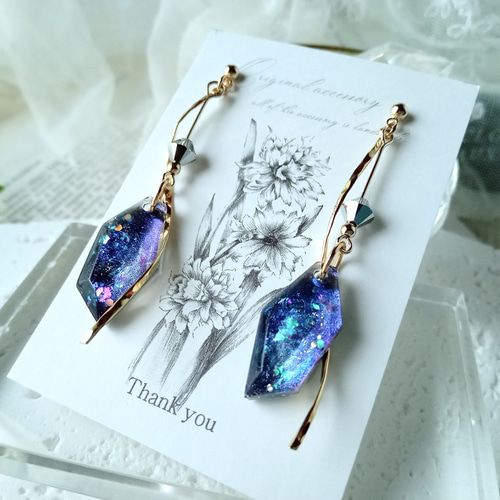 幻想的鉱石ピアス ピアス（スタッド・一粒） LUNA 通販 18189148