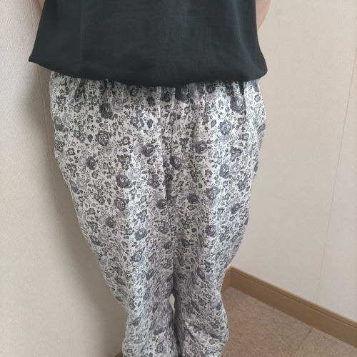 夏！！◆リバティタナローンプリント使用◆パンツ アンジェリカハンドメイド薄手 ◇リバティプリントタナローン生地使用◇らくちんパンツ