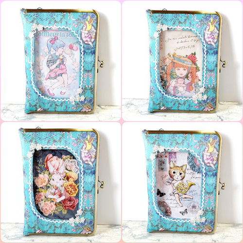 着せ替え可能な B6サイズがま口手帳カバー（ジョリーフルール） ブック