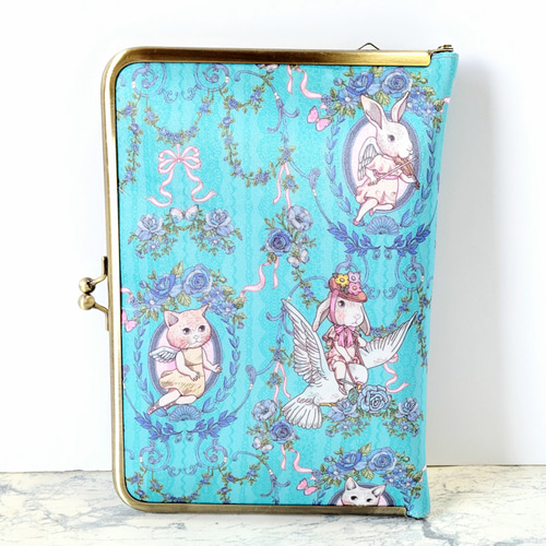 着せ替え可能な B6サイズがま口手帳カバー（ジョリーフルール） ブック