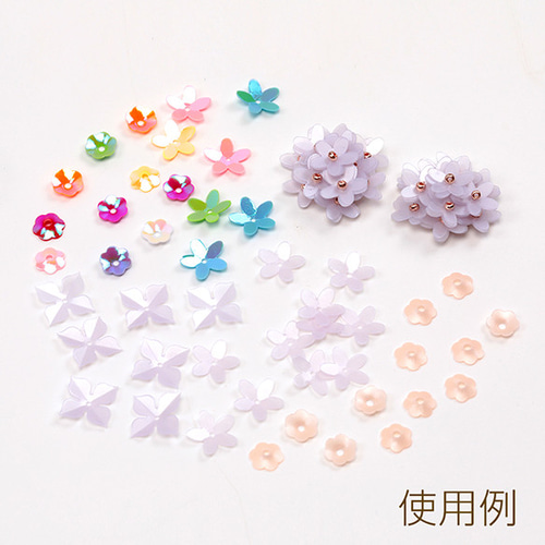 A5552-5 6盒（約12g） ホログラムフレーク 花 フラワー レジン封入