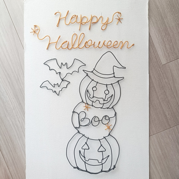 ハロウィン　halloween クリスマス　ワイヤーアート　インテリア　飾り ハロウィンhalloween クリスマスワイヤーアートインテリア飾り