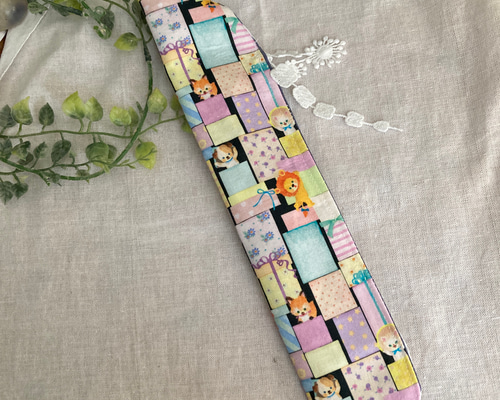 ☆ハンドメイド☆ ユキエモン黒パズル扇子ケース☆箸入れ☆箸袋☆ 箸