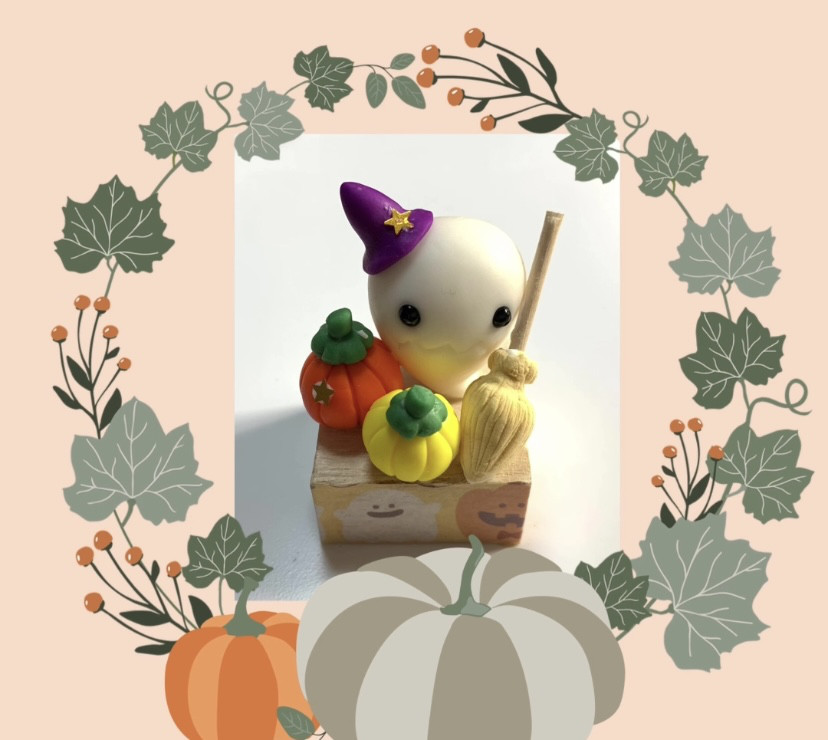❤️在庫SALE❤️☆ミニシリーズ ハロウィンのおばけちゃんとかぼちゃ