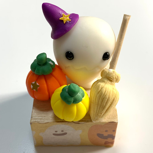❤️在庫SALE❤️☆ミニシリーズ ハロウィンのおばけちゃんとかぼちゃ