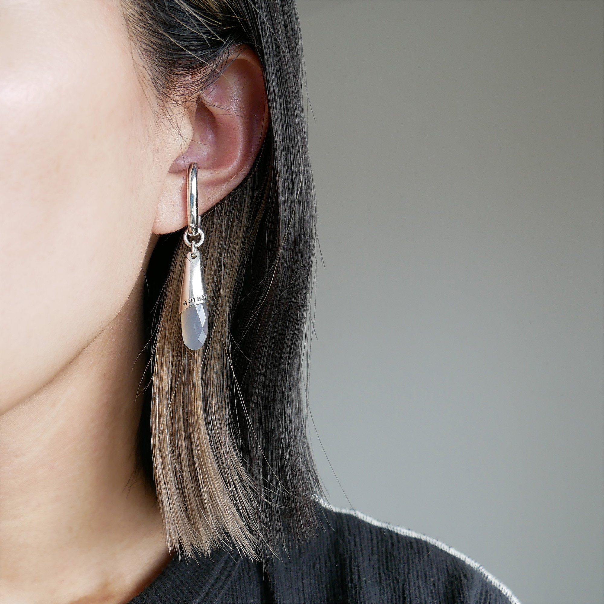 【再販】スワッグイヤカフ オーバルパフ / silver　C140