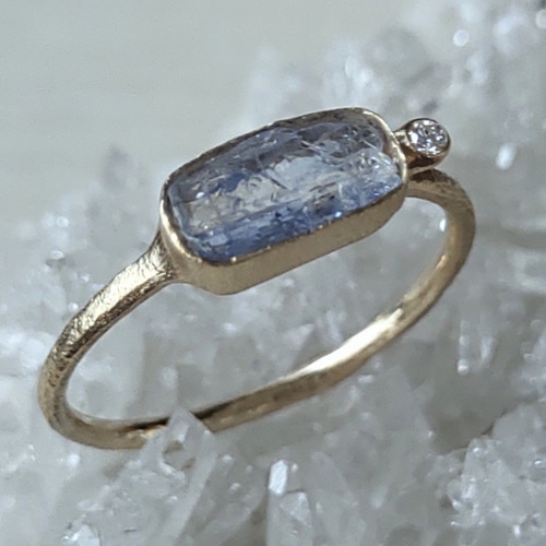 エレメージェバイト　ジェレメジェバイト　k18 リング 鉱物の表情＊ジェレメジェバイト K18 ring 指輪・リング Roro 通販