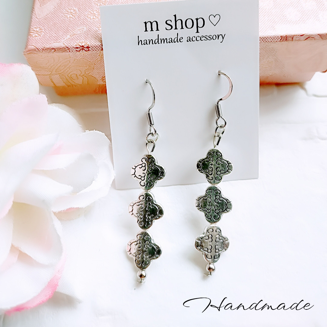 ハンドメイドピアス ピアス（フック・チェーン） m shop 通販