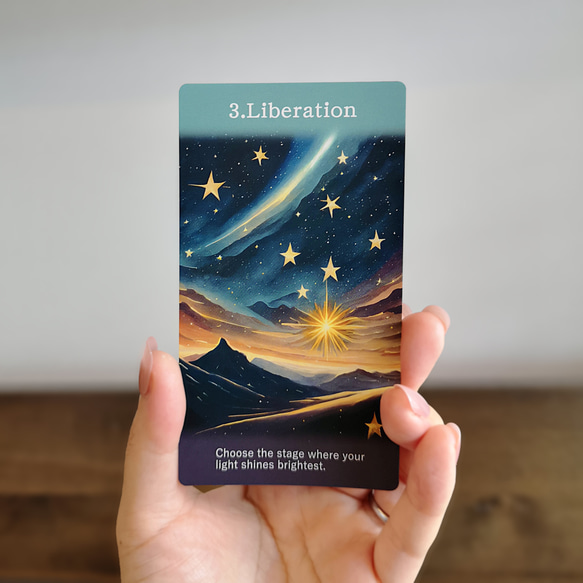 第3刷 未来のあなたをつくる21のヒント＊心理士が作る21枚組オラクルカード「ReYOU Design CARDS」 5枚目の画像