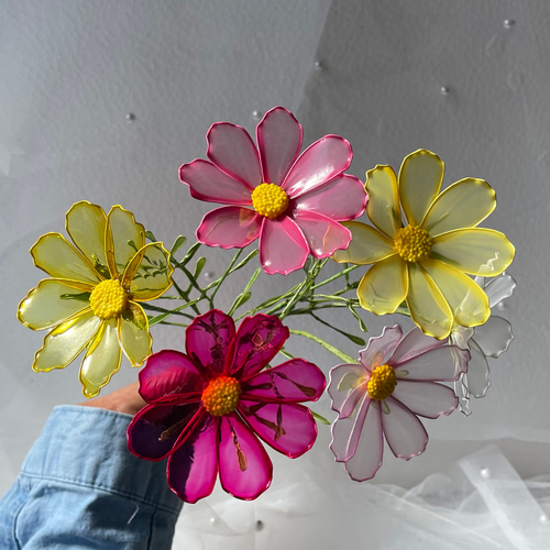 枯れない花、コスモスのドライフラワー絵画作品 枯れない花、コスモスのドライフラワー絵画作品の通販はau PAY