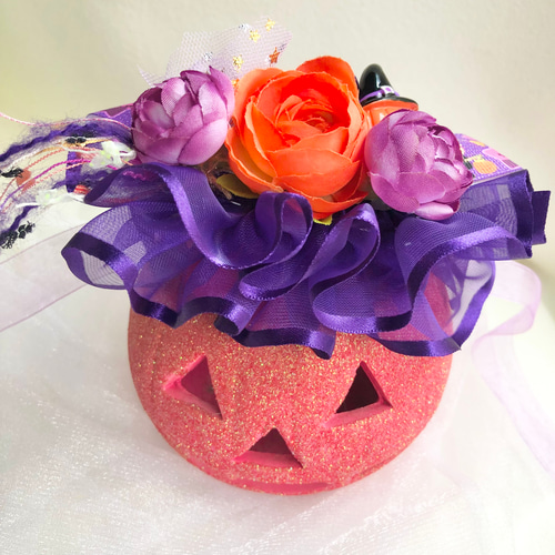 犬猫ハロウィンチョーカー≪紫フリルリボン≫ 写真撮影 トリミング