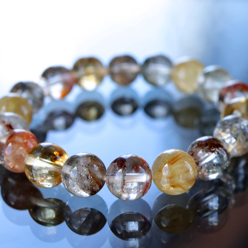 ガーデンクォーツ（庭園水晶）とルチルクォーツとシトリンの和風な風情