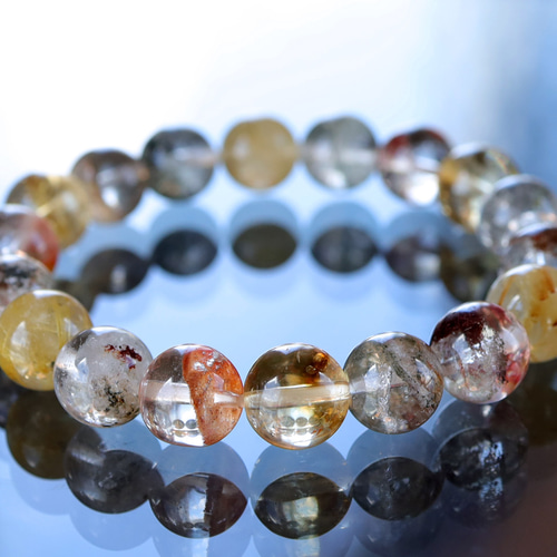 ガーデンクォーツ（庭園水晶）とルチルクォーツとシトリンの和風な風情