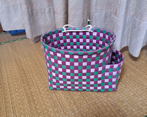 PPバンドで作る作業、収穫用の プラカゴ（はけご）オーダー用