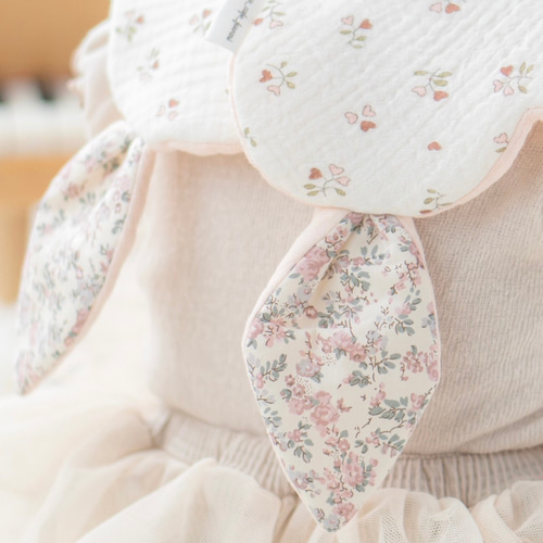 うさ耳スタイ リバティ 女の子スタイ 出産祝い よだれかけ