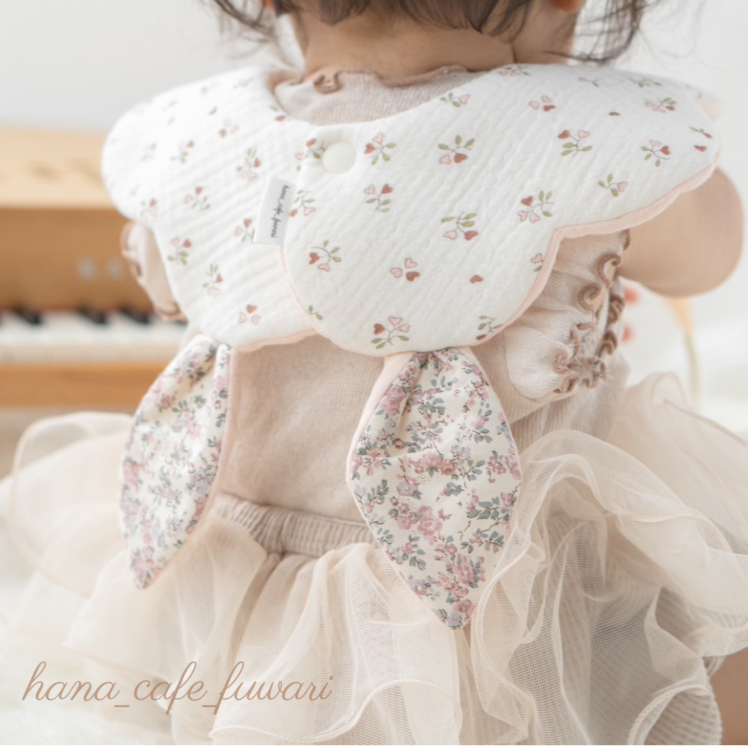 ハンドメイドスタイ　うさみみスタイ ハンドメイドスタイ うさみみスタイ お名前刺繍