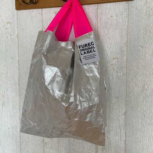 レジ袋エコバッグ☆ピンク☆マチ20センチ☆デュポンTMタイベックⓇ製