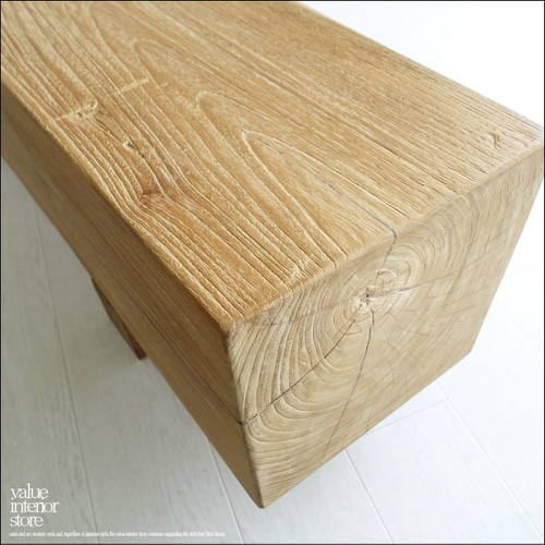 北欧レトロ オールドチーク 天然木 無垢材 ウッドベンチ 2人掛けベンチ イス大 北欧レトロ オールドチーク 天然木 無垢材 ウッドベンチ 2人掛け