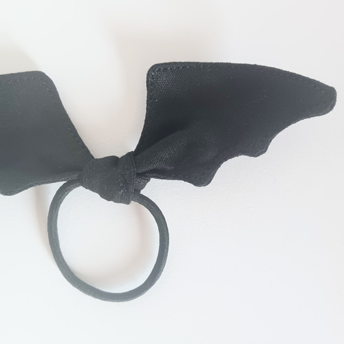 コウモリのヘアゴム＊ハロウィン気分にぴったり ヘアゴム cloverry