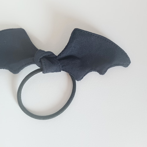 コウモリのヘアゴム＊ハロウィン気分にぴったり ヘアゴム cloverry