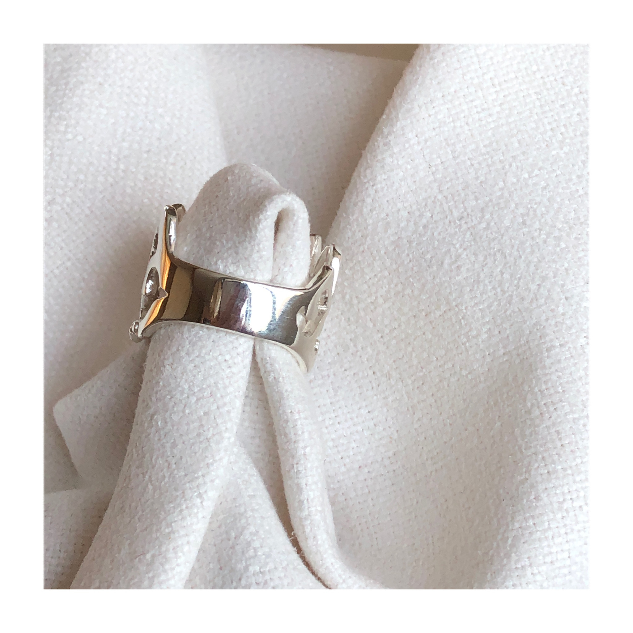 Silver925 リング　レインボームーンストーン【Aurora sky】