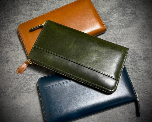 イタリアンレザー 大容量 長財布 カード15枚 メンズ財布 レディス