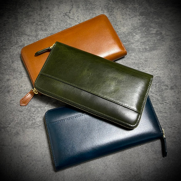 イタリアンレザー 大容量 長財布 カード15枚 メンズ財布 レディス