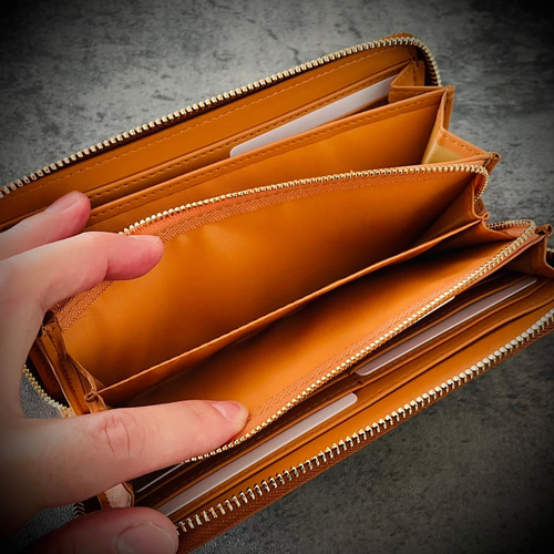 イタリアンレザー 大容量 長財布 カード15枚 メンズ財布 レディス