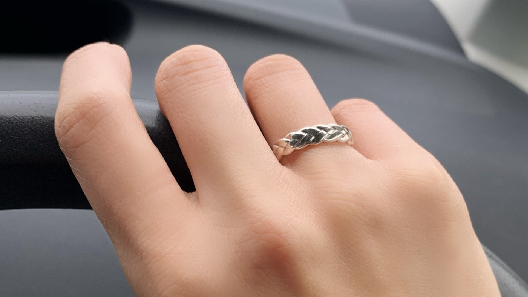 【Silver925/18KGP✴︎*】三つ編みリング★嬉しいフリーsize ✴︎*