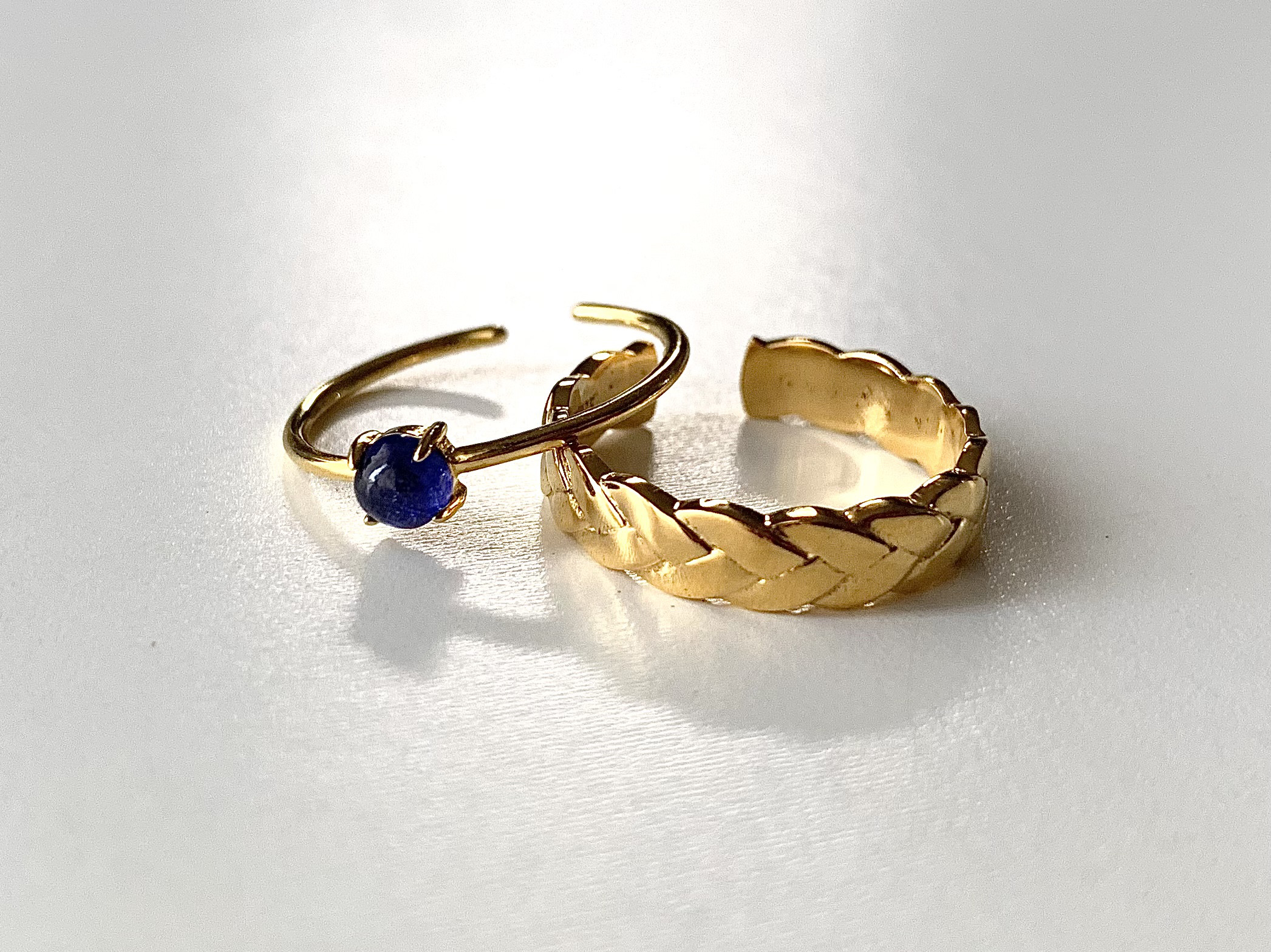 【Silver925/18KGP✴︎*】三つ編みリング★嬉しいフリーsize ✴︎*