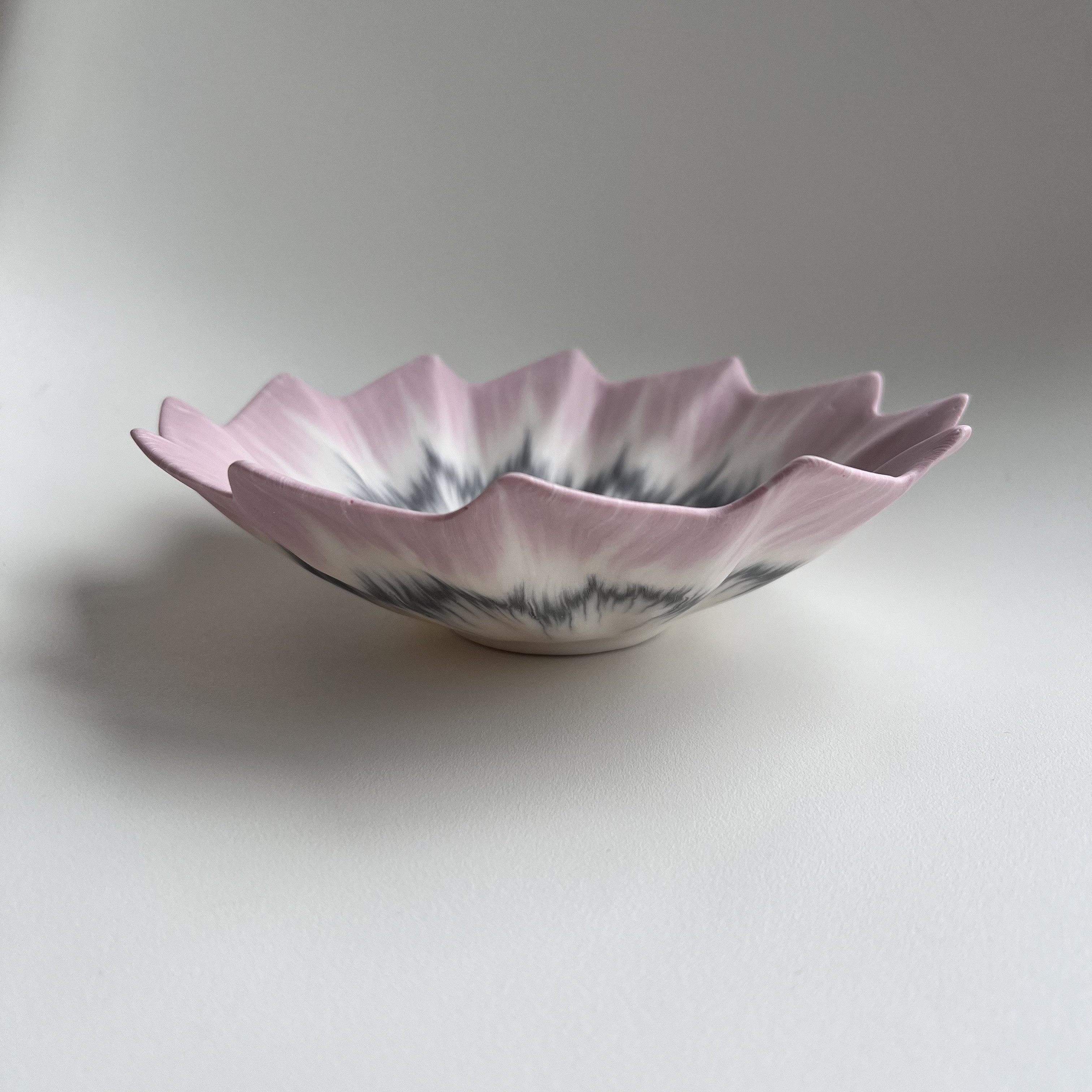 中鉢＊練り込み＊線模様＊流線