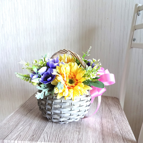 フラワーアレンジメント　ガーベラ アレンジメント ガーベラ ピンク [A-3500-2] 名古屋のフラワーギフト