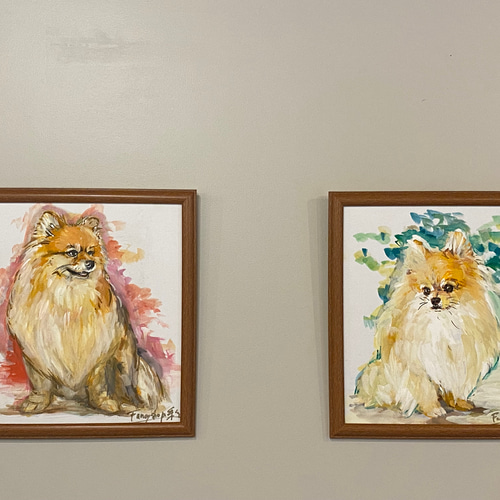 透明水彩似顔絵（うちの子、ペット、ワンちゃん、猫ちゃん、ご家族