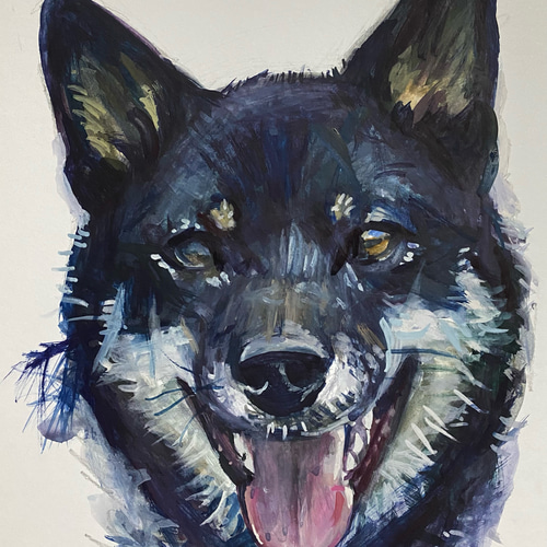 透明水彩似顔絵（うちの子、ペット、ワンちゃん、猫ちゃん、ご家族